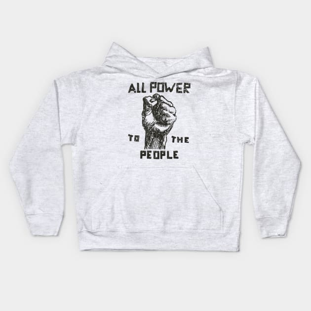 All Power To The People 1966 Kids Hoodie by JCD666